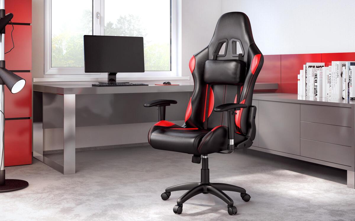 Office chair Jacob 6321 black + red