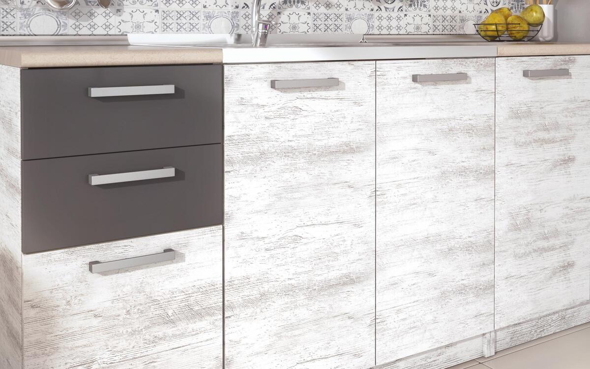 Kitchen composition Darvin 2.00 m. oak antik + anthracite glossy