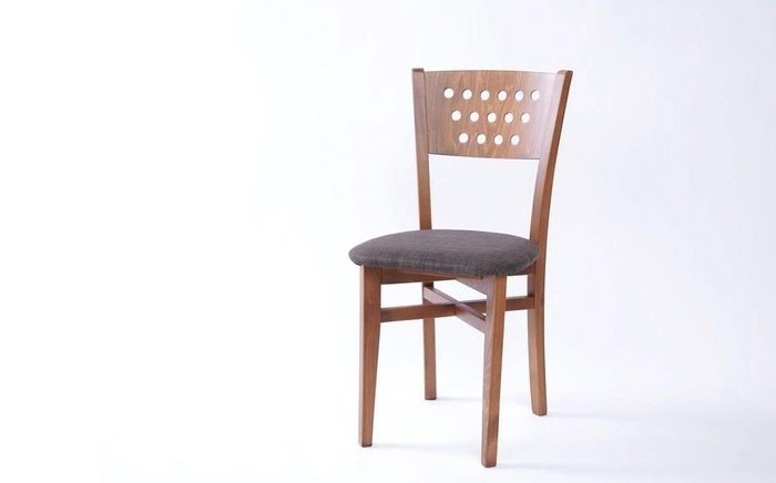 Chair Basir 1111 cherry zafira with brown seat