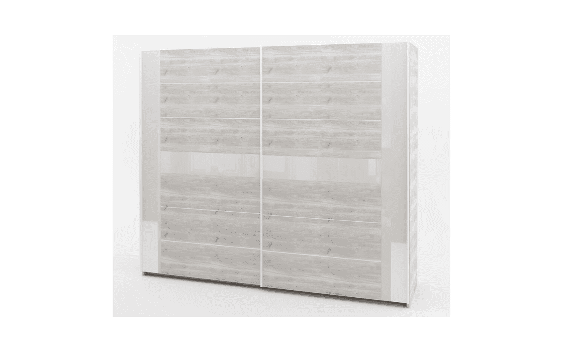 Wardrobe Joe 6894 oak castello grey + white glossy