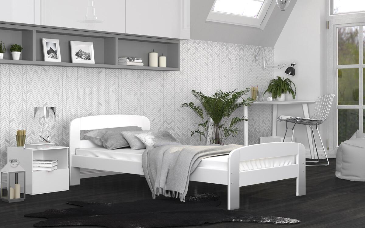 Single bed Dali 90x200 white