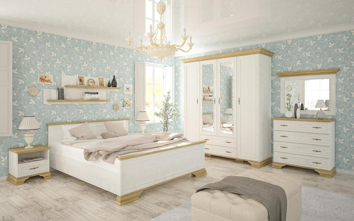 Double bed Alex 160x200 pine andersen lux