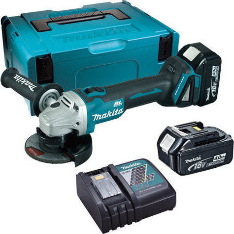 Makita Angle Grinder 18V 115mm Battery 2x4Ah DGA454RMJ