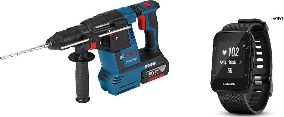 Bosch GBH 18V-26 F Professional Hammer Digger Battery 18V 2x6Ah 0611910002