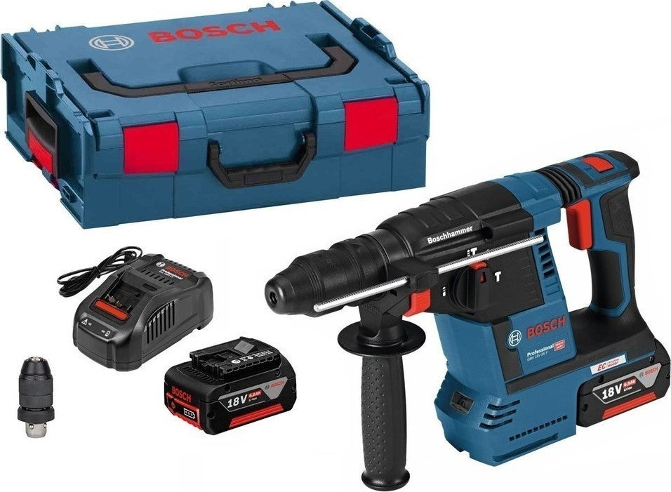 Bosch GBH 18V-26 F Professional Hammer Digger Battery 18V 2x6Ah 0611910002