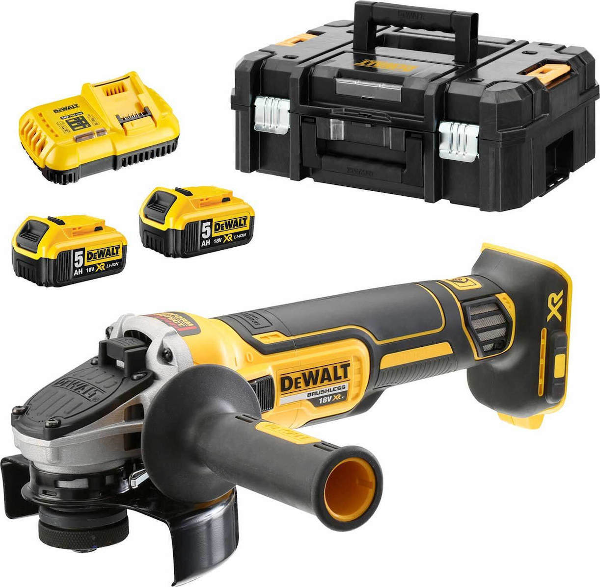 Dewalt Angle Grinder 18V 125mm Battery 2x5Ah DCG405P2