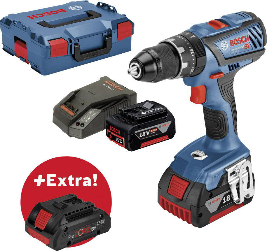 Bosch GSB 18V-28 Impact Drill Battery 18V 1x5Ah & 1x4Ah 17755969