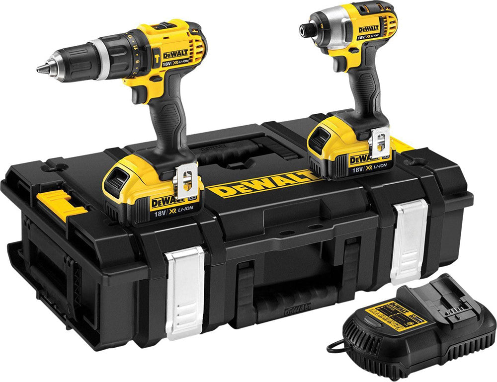 Dewalt 18V Drill & Impact Driver Set with 2x4Ah Batteries and Case DCK285M2