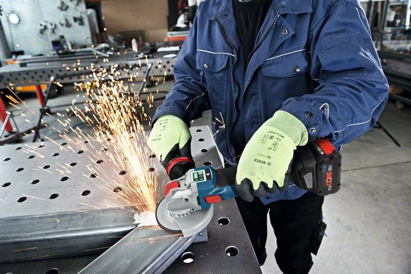 Bosch GWX 18V-10 SC Angle Grinder 125mm Battery 2x8Ah with Speed Control 06017B0401
