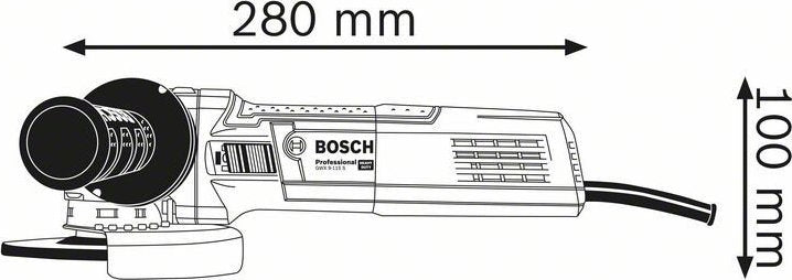 Bosch GWX 9-115 S Angle Grinder 115mm Current 900W with Speed Control 06017B1000