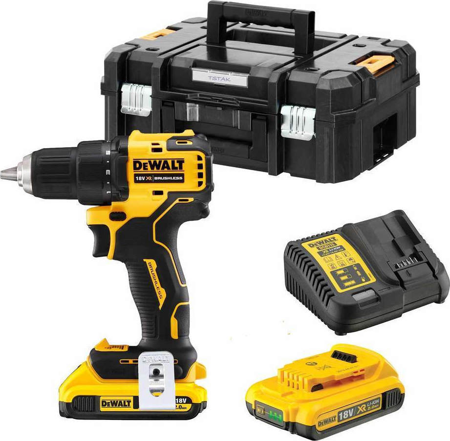 Dewalt Drill Driver Brushless Battery 18V 1x2Ah DCD708D2T