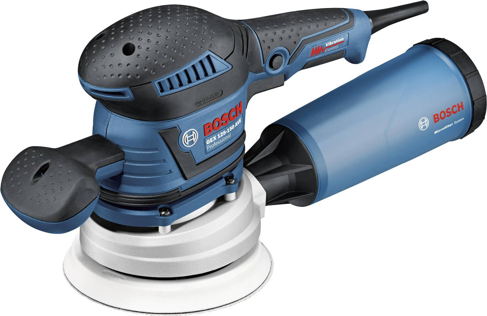 Bosch GEX 125-150 AVE Professional Eccentric Sander 150mm Power 400W with Speed Control and with Suction System 385417