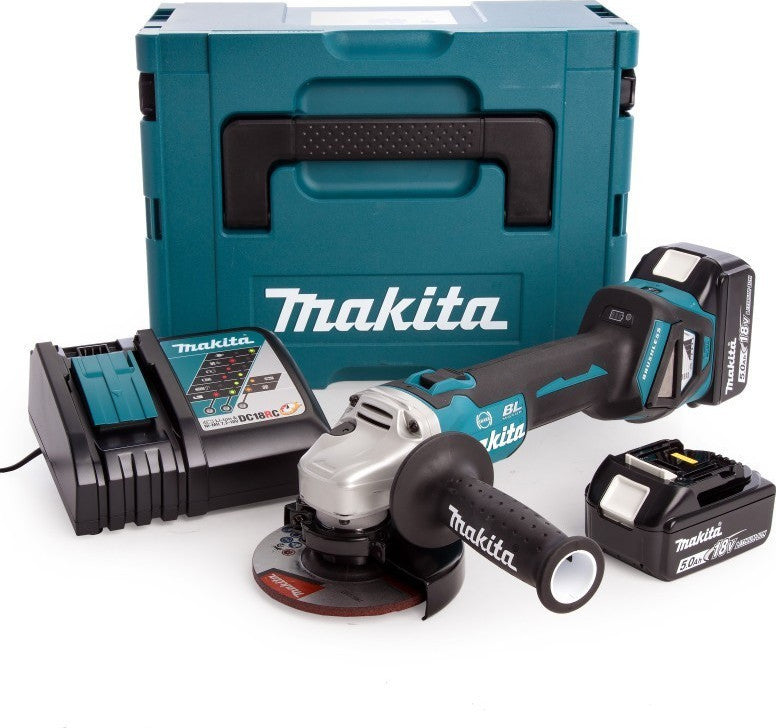 Makita Angle Grinder 18V 125mm Battery 2x5Ah DGA513RTJ