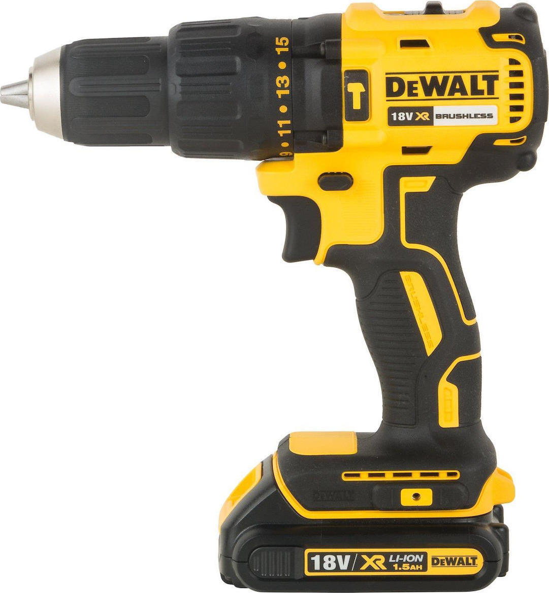 Dewalt Impact Drill Driver Brushless Battery 18V 2x1.5Ah DCD778S2T