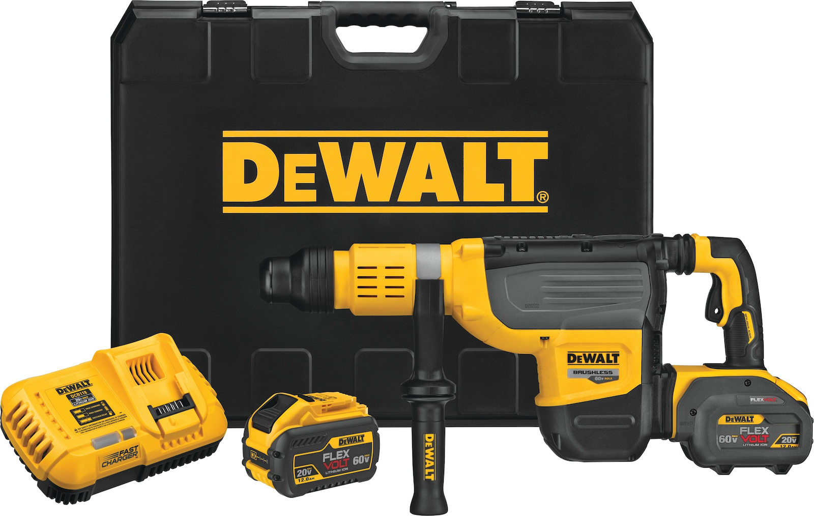 Dewalt 54V Cordless Hammer Drill with SDS Max 2x12Ah DCH773Y2