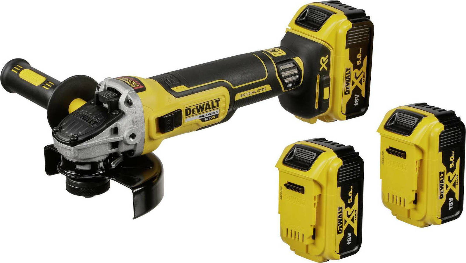 Dewalt Angle Grinder 18V 125mm Battery 3x5Ah DCG405P3