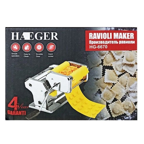 Manual Pasta Ravioli Maker HAEGER HG-6670