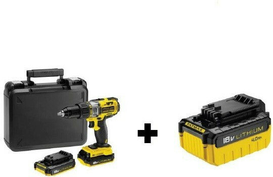 Stanley Impact Drill Battery 18V 2x2Ah FMC625D2