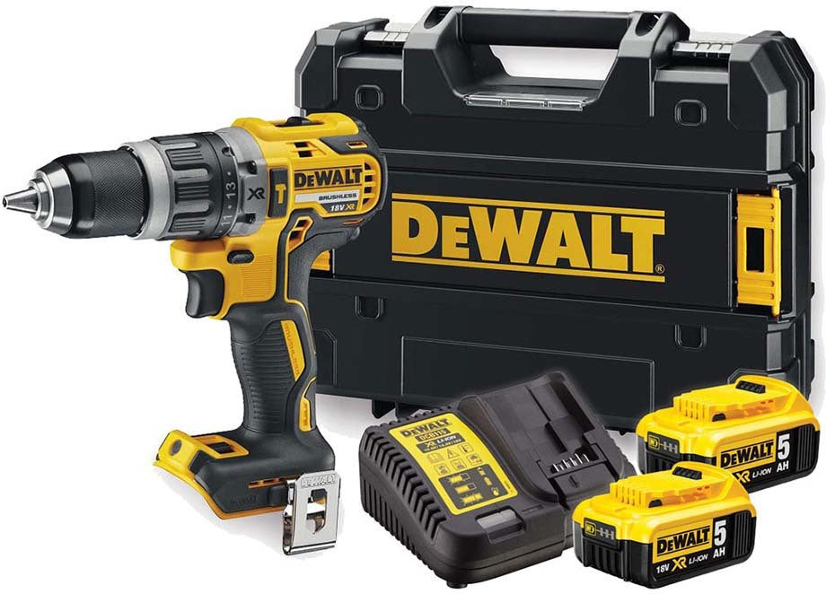 Impact Drill Driver Dewalt Battery 18V 2x5Ah