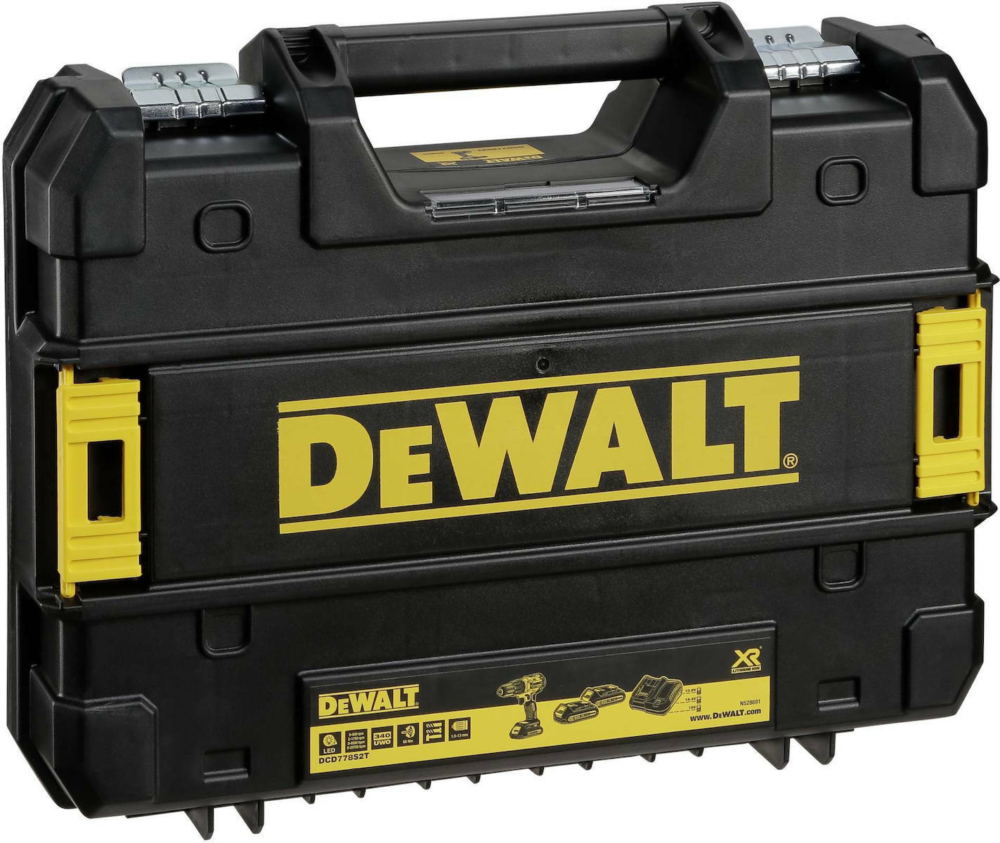 Dewalt Impact Drill Driver Brushless Battery 18V 2x1.5Ah DCD778S2T