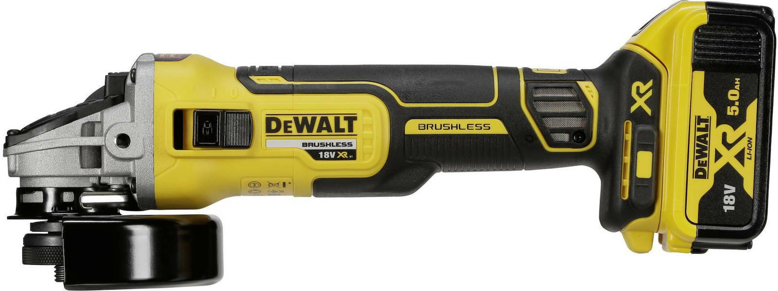 Dewalt Angle Grinder 18V 125mm Battery 2x5Ah DCG405P2