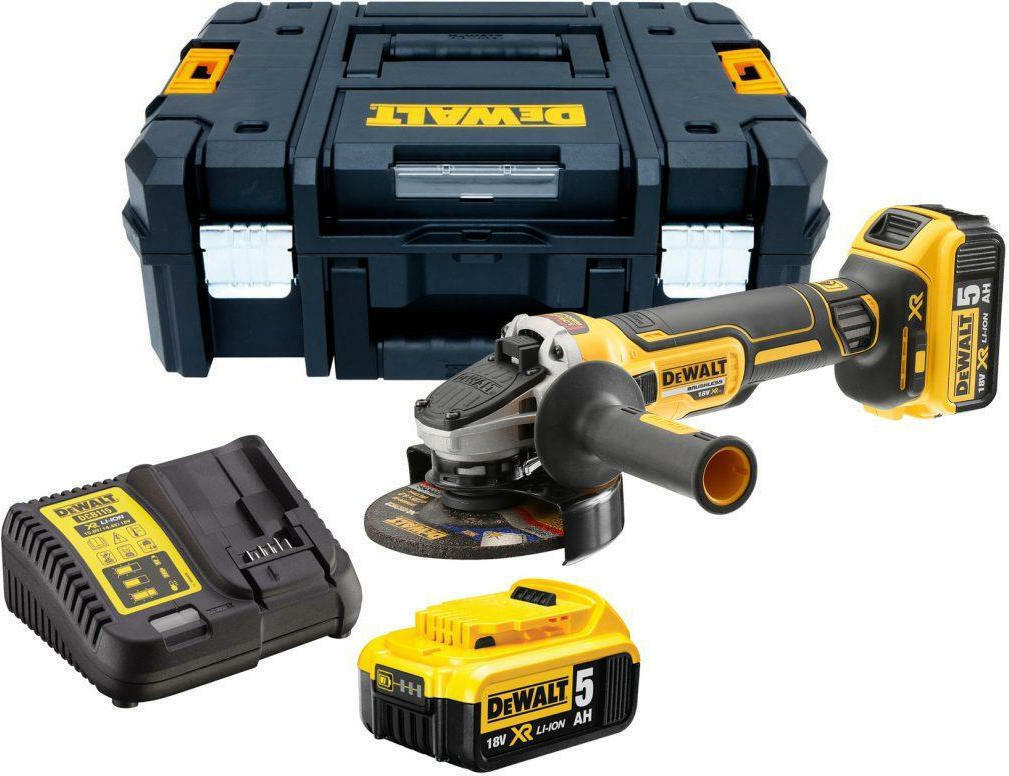 Dewalt Angle Grinder 18V 125mm Battery 2x5Ah DCG405P2