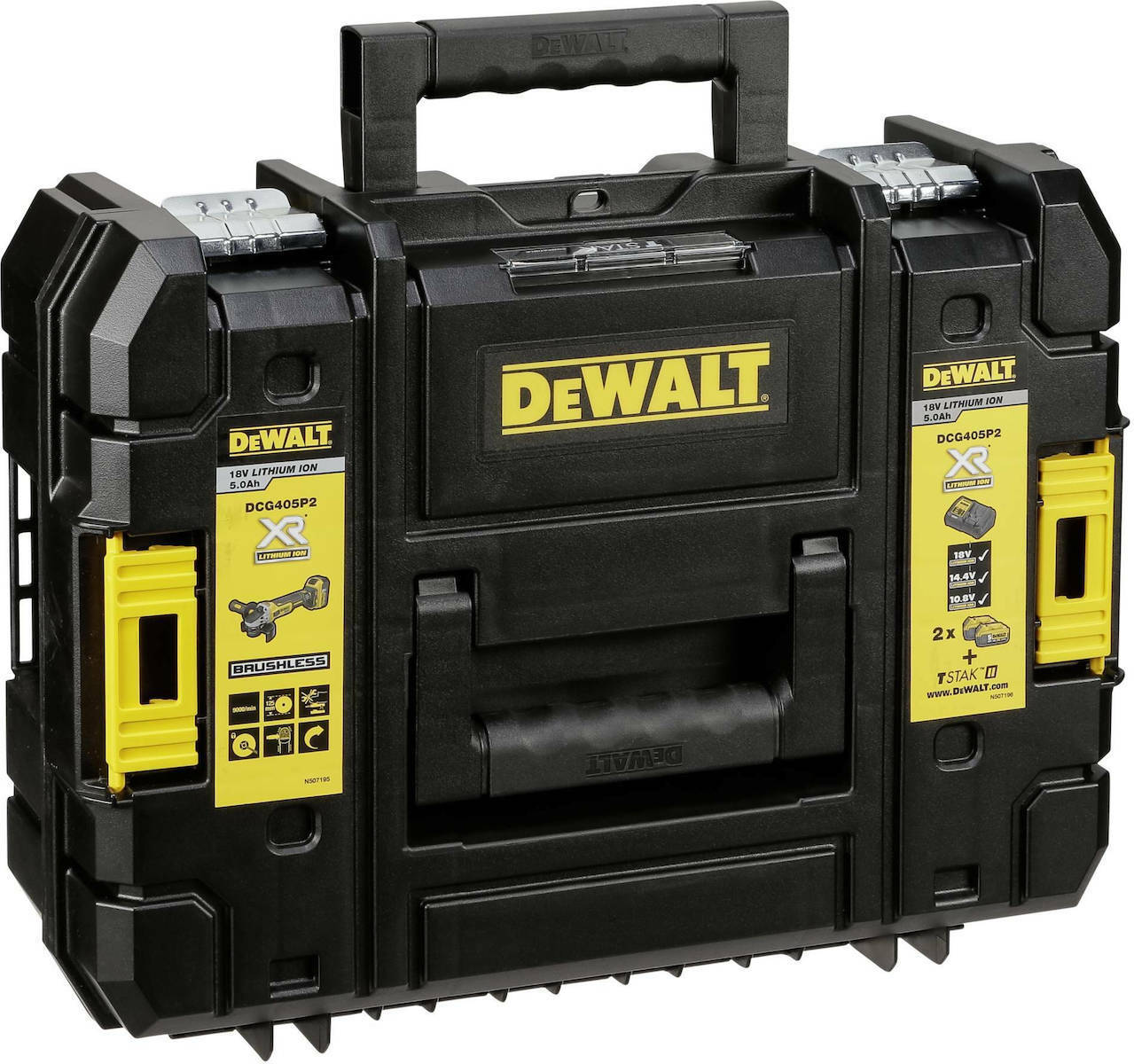 Dewalt Angle Grinder 18V 125mm Battery 2x5Ah DCG405P2