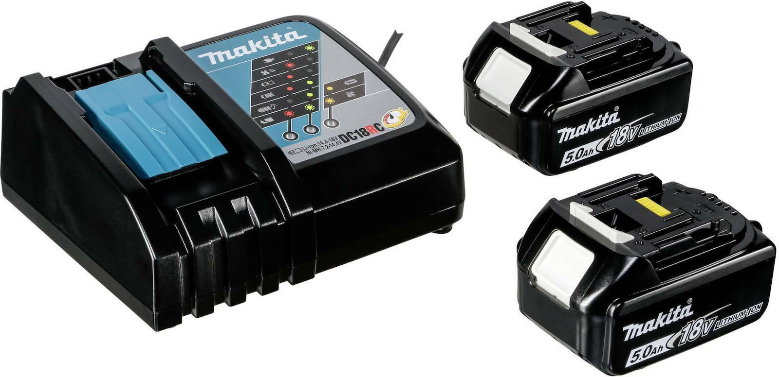 Makita Angle Grinder 18V 125mm Battery 2x5Ah DGA513RTJ