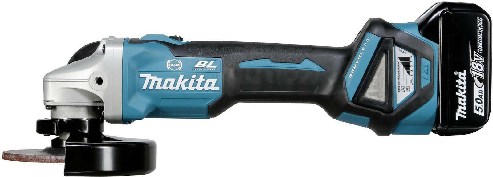 Makita Angle Grinder 18V 125mm Battery 2x5Ah DGA513RTJ