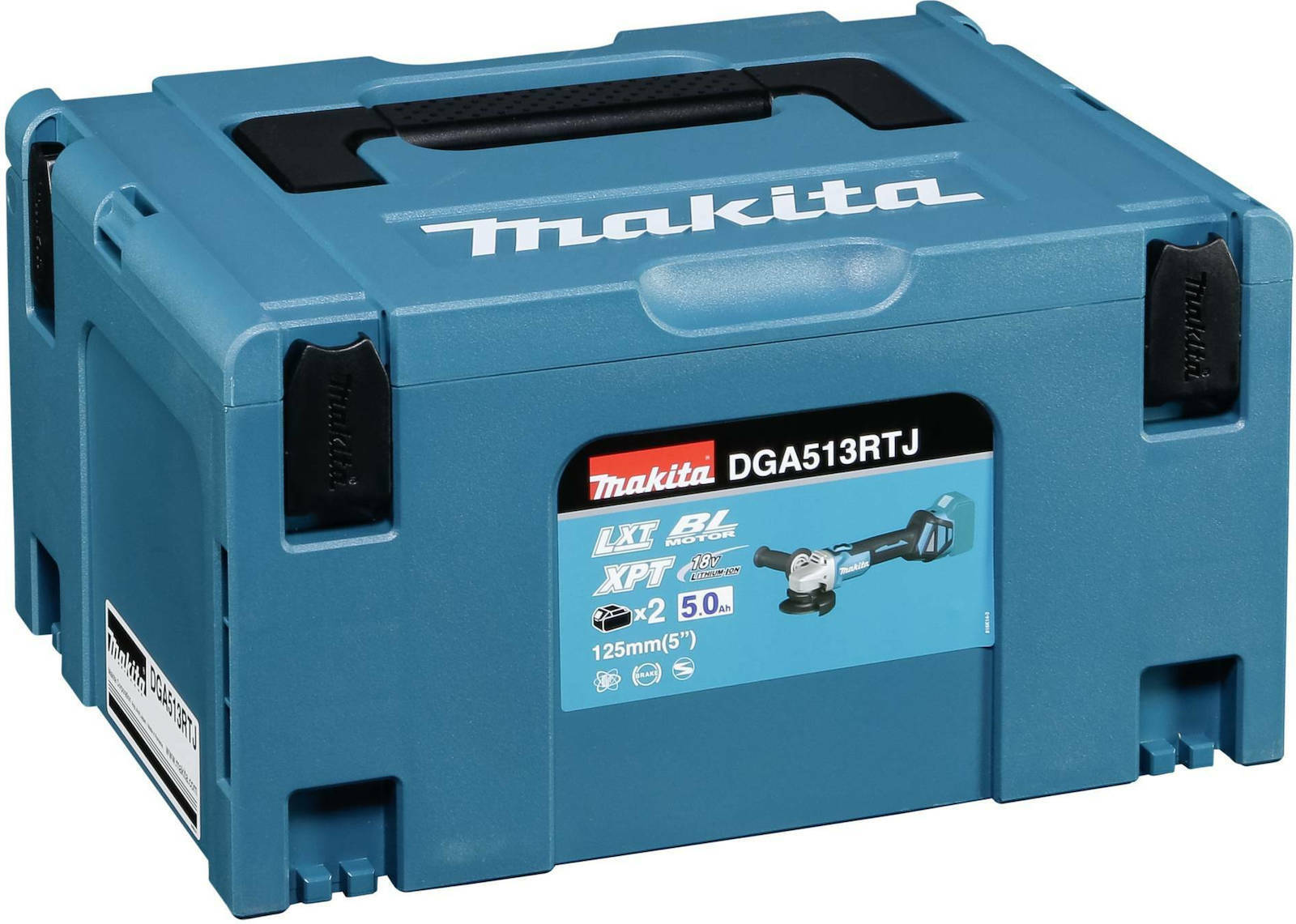 Makita Angle Grinder 18V 125mm Battery 2x5Ah DGA513RTJ