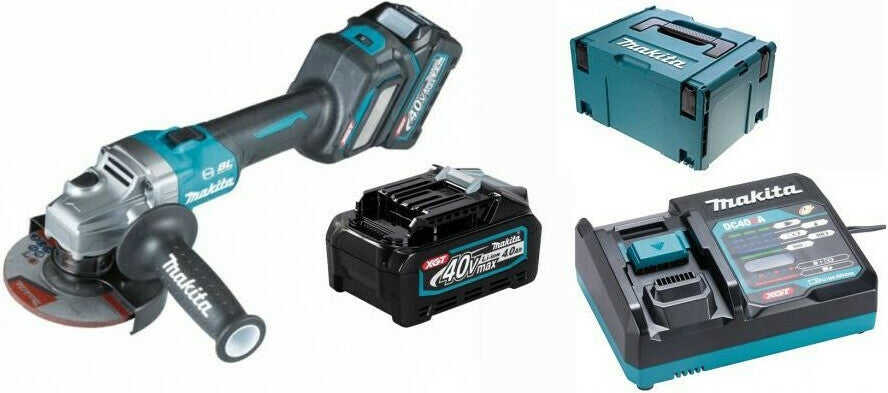 Makita XGT Wheel 125mm 40V Battery 2x4Ah with Speed Control GA023GM201