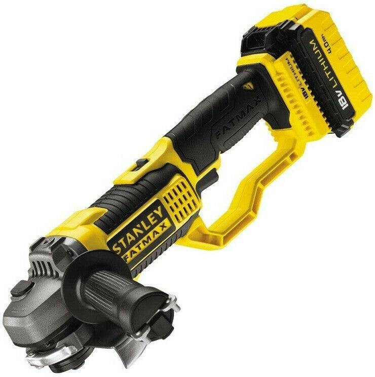 Stanley Angle Grinder 18V 125mm Battery 2x4Ah FMC761M2