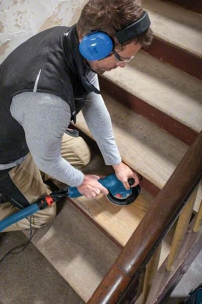 Bosch GET 75-150 Professional Eccentric Sander 150mm Current 750W with Speed Control and with Suction System 19558257