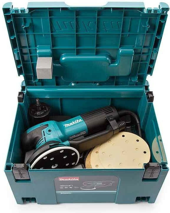 Makita Eccentric Grinder 150mm Power 750W with Speed Control and Suction System BO6050J