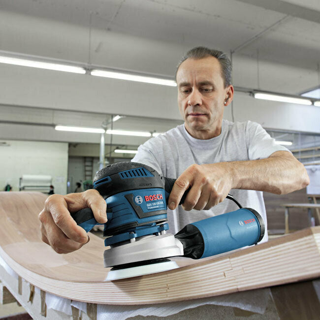 Bosch GEX 125-150 AVE Professional Eccentric Sander 150mm Power 400W with Speed Control and with Suction System 385417