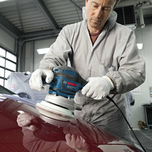 Bosch GEX 125-150 AVE Professional Eccentric Sander 150mm Power 400W with Speed Control and with Suction System 385417