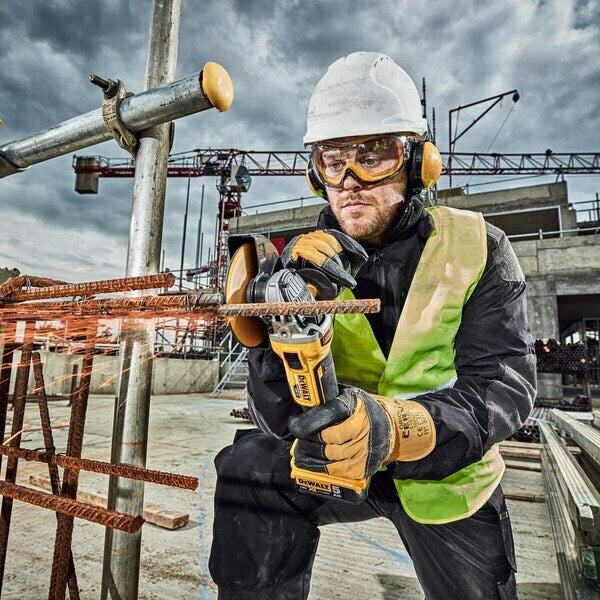 Dewalt Angle Grinder & Drill Driver & Wrench & Impact Driver 18V Set with 3x5.0Ah Batteries and Case DCK422P3