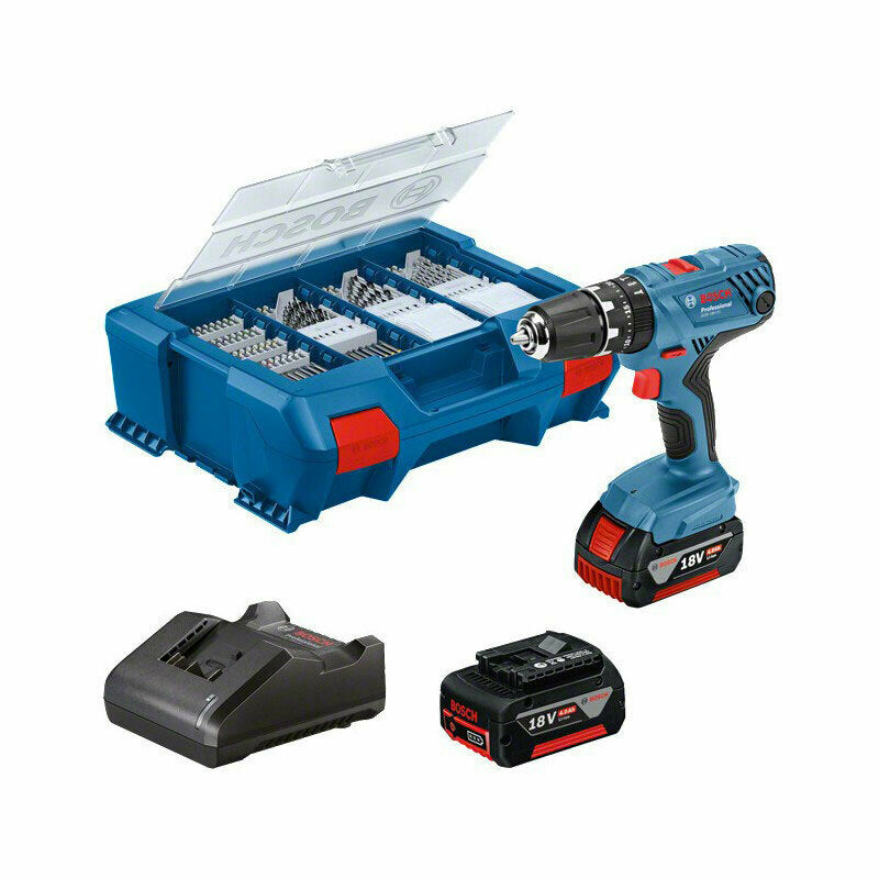 Bosch GSB 18V-21 Cordless Impact Driver 18V 2x4Ah & Accessories 35738293