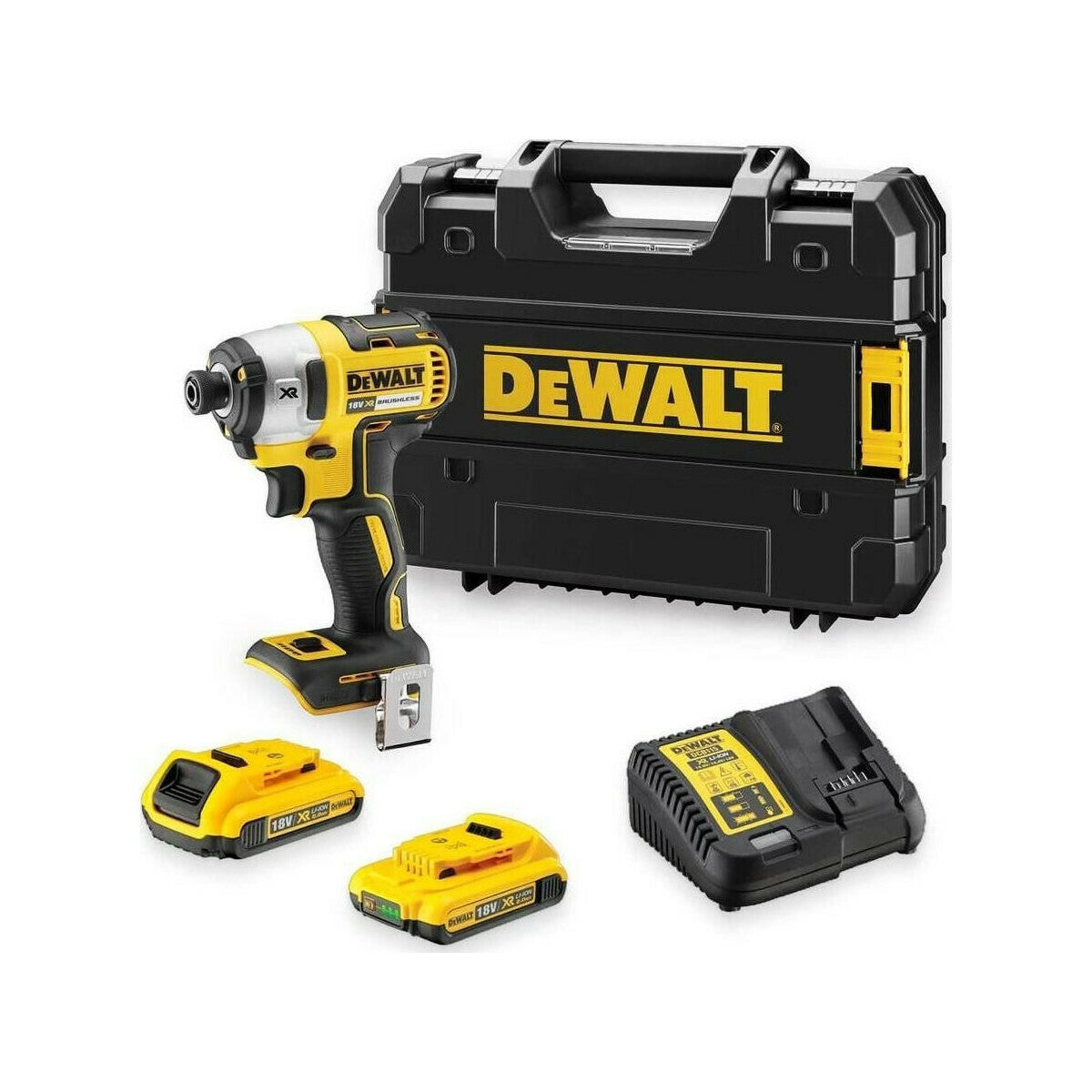 Pulse Screwdriver Dewalt Battery 18V 2x2Ah