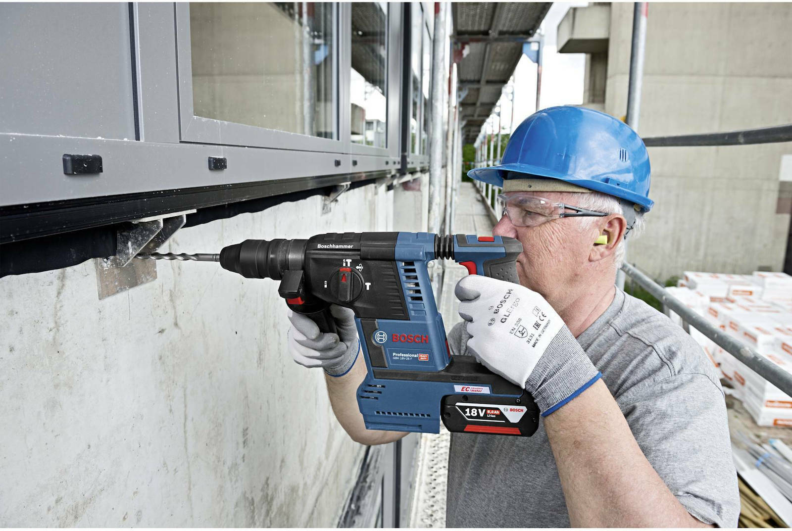 Bosch GBH 18 V-26 F Professional Hammer Digger Battery 18V 2x8Ah 20073903
