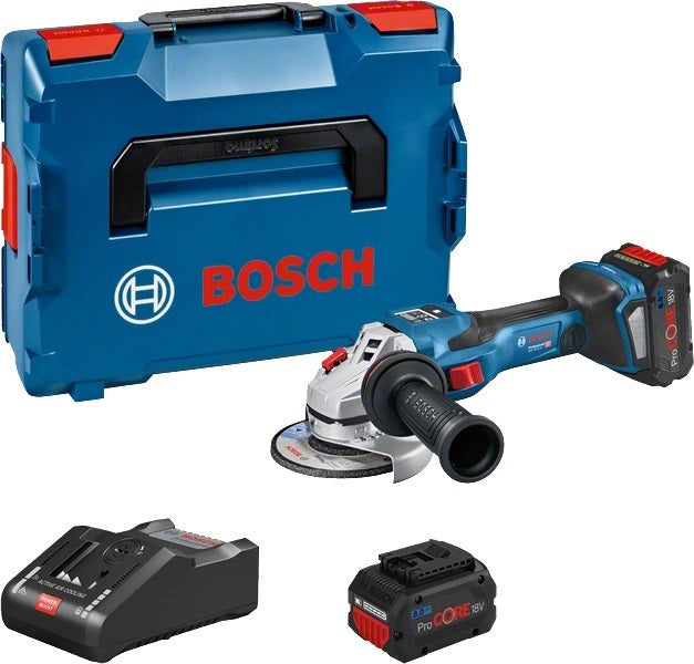 Bosch GWS 18V-15 SC Angle Grinder 125mm Battery 2x8.0Ah with Speed Control 06019H6101