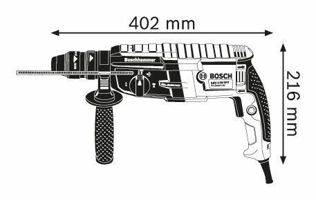Bosch GBH 2-28 F Professional Hammer Drill 880W 061126760C