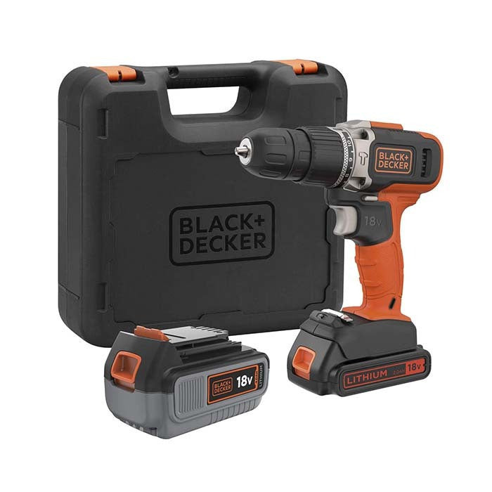 Black & Decker Impact Drill Battery 18V 1x4Ah & 1x2Ah BCD003MEM2K