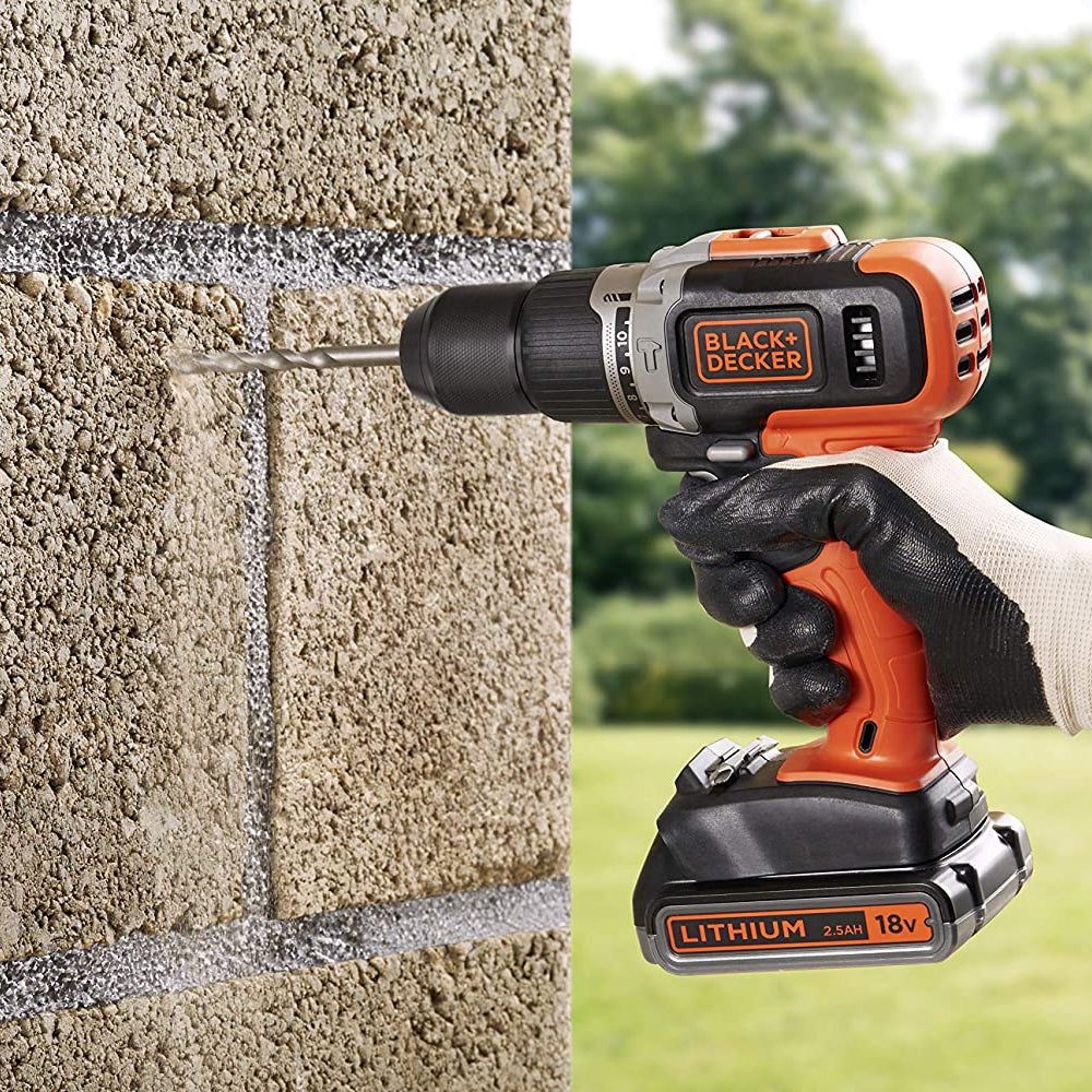 Black & Decker Impact Drill Battery 18V 1x4Ah & 1x2Ah BCD003MEM2K