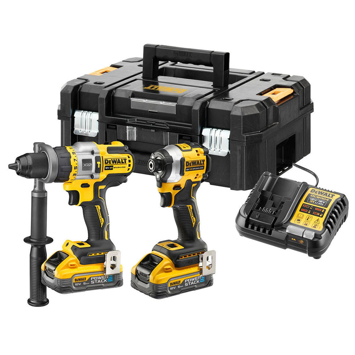 Dewalt 18V Drill & Impact Driver Set with 2x5Ah Batteries and Case DCK2052H2T