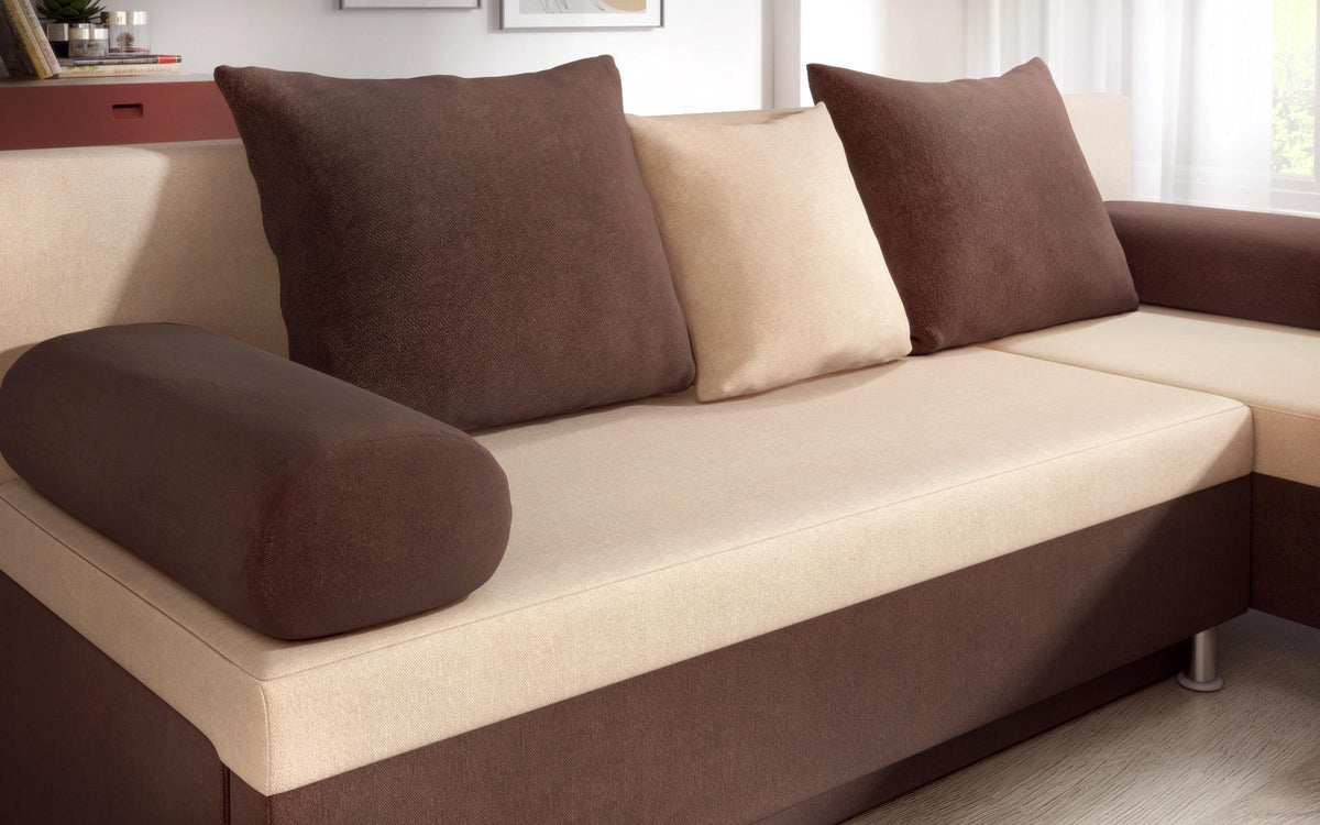 Corner sofa Daniel M 2420 beige + brown