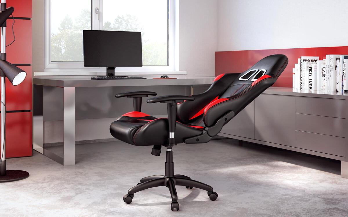Office chair Jacob 6321 black + red