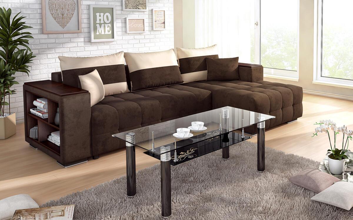 Glass coffee table Lili 8435 black