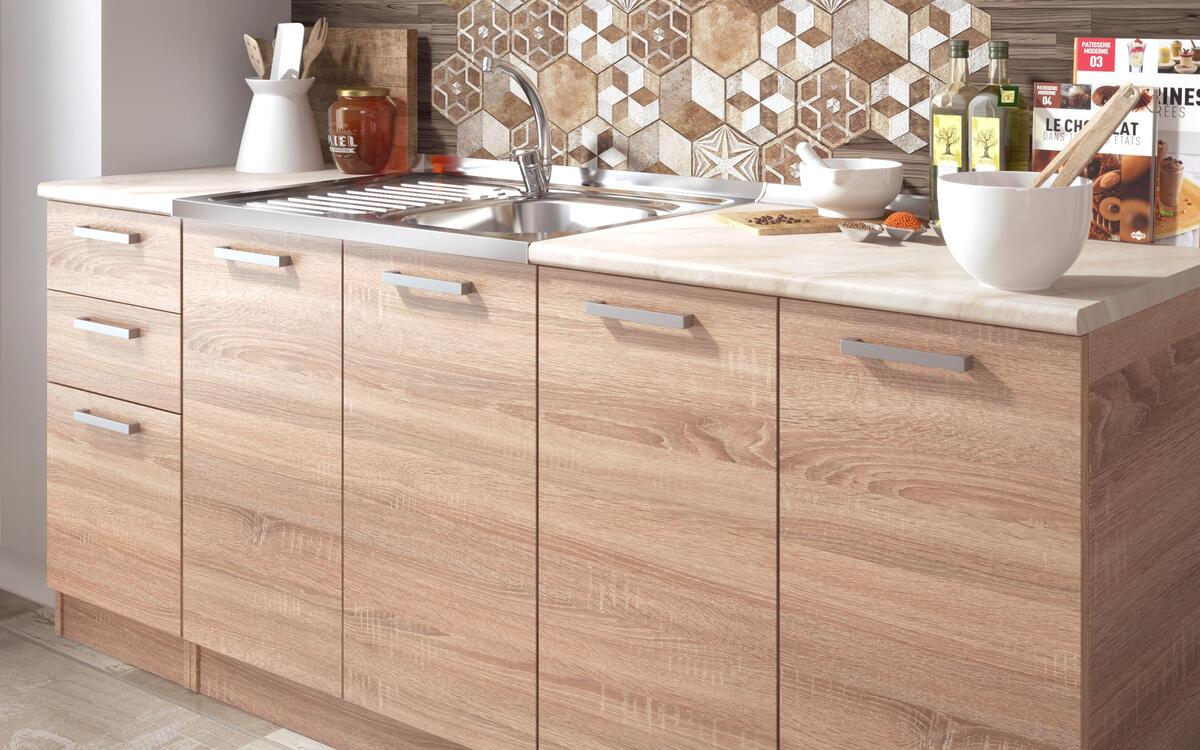 Kitchen composition Darvin 2.00 m. sonoma oak