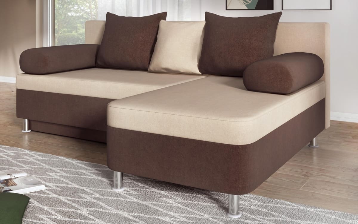 Corner sofa Daniel S 2420 beige + brown